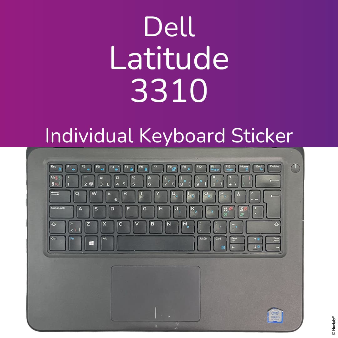 Dell Latitude 3310 | Noviply® Keyboard Sticker | Noviply