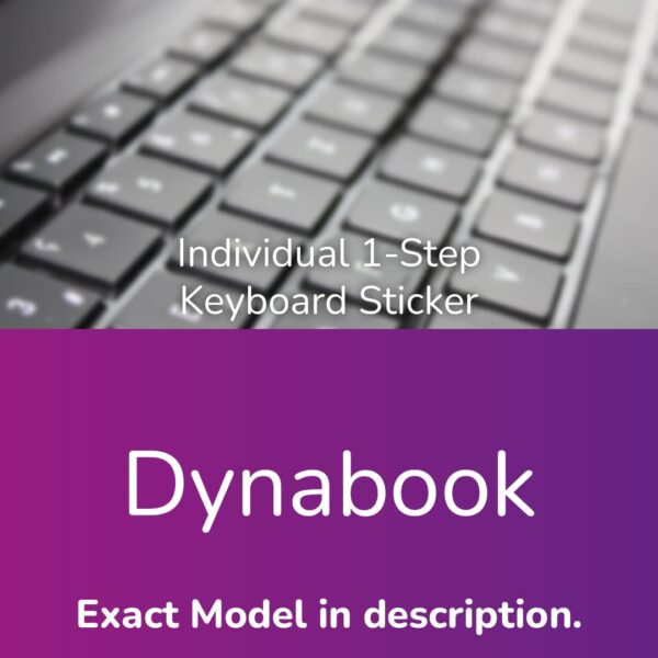 Dynabook Individual Keyboard Sticker - Refurbishing - Noviply®
