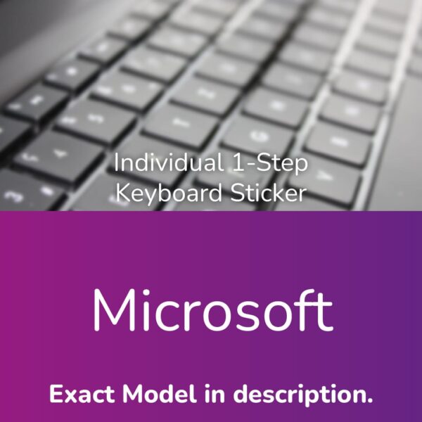 Microsoft Individual Keyboard Sticker - Refurbishing - Noviply®