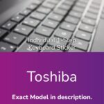 Toshiba Individual Keyboard Sticker - Refurbishing - Noviply®
