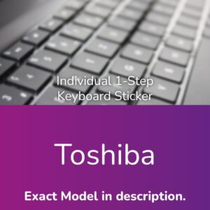 Toshiba Individual Keyboard Sticker - Refurbishing - Noviply®