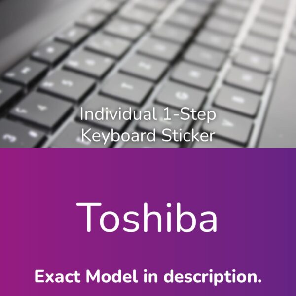 Toshiba Individual Keyboard Sticker - Refurbishing - Noviply®